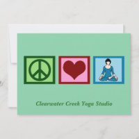 Peace Love Yoga Custom Studio Name Christmas