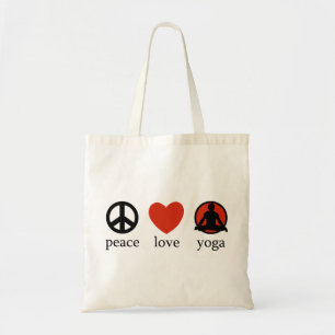 Peace Love Yoga Gift Tote Bag