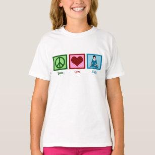 Peace Love Yoga Kids T-Shirt