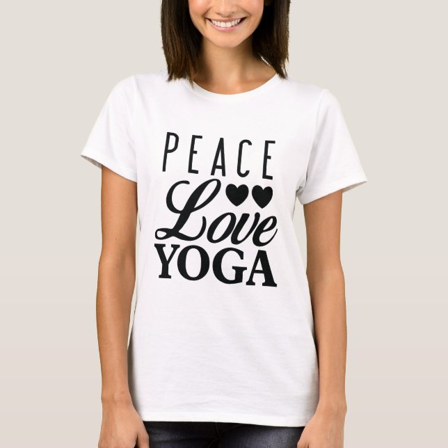 Peace Love Yoga Tee (Front)