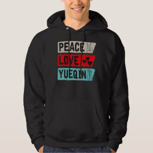 Peace Love Yueqin Music Instrument Yuequin Players Hoodie