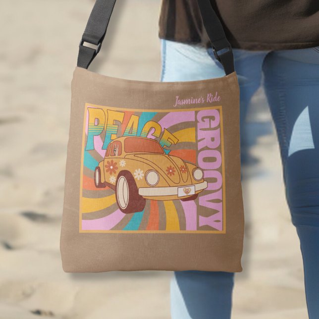 Peace Loving 60's Style Colourful Crossbody Bag (Creator Uploaded)