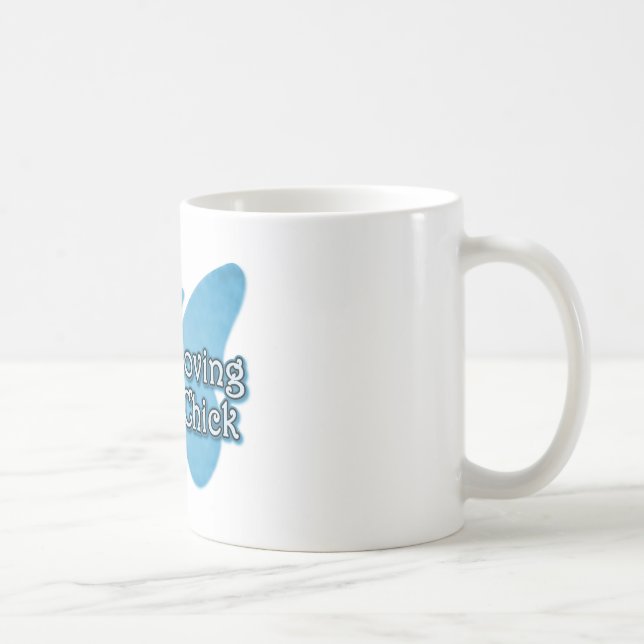 Peace Loving Hippie Chick Coffee Mug (Right)