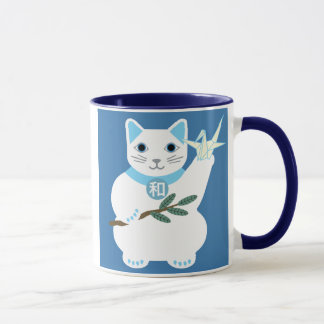Peace Lucky Cat Mug