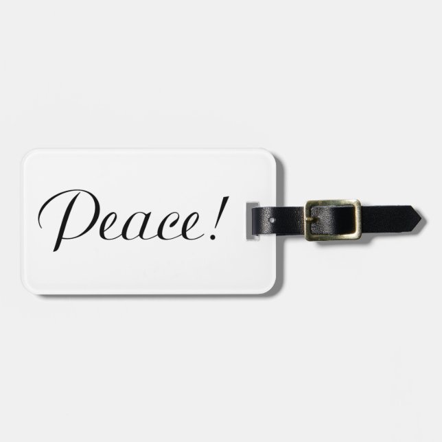 PEACE LUGGAGE TAG (Front Horizontal)