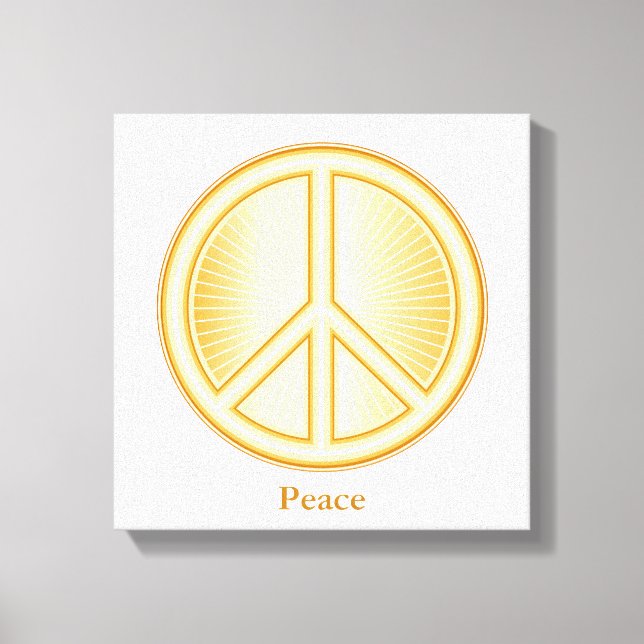 Peace Mandala Canvas Art (Front)