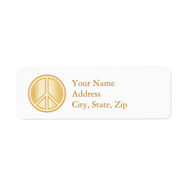 Peace Mandala Label (Front)