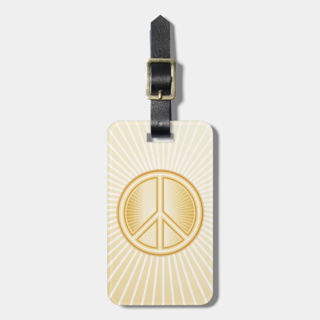 Peace Mandala Luggage Tag (Front Vertical)