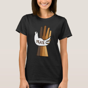 Peace Melanin Hand Black History Month BLM African T-Shirt