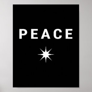 Peace Minimalist Symbol  Poster