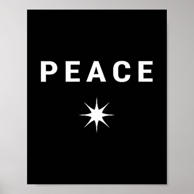 Peace Minimalist Symbol  Poster (Front)