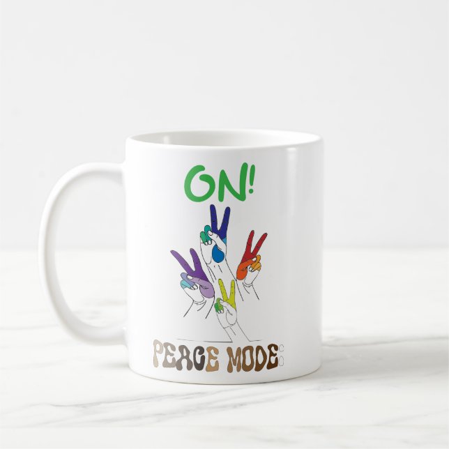 Peace Mode: ON! Vol. Coffee Mug (Left)