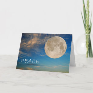 Peace Moon Holiday Card