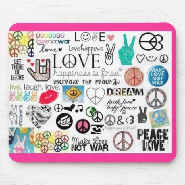 peace mouse pad (Front)