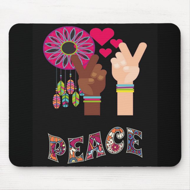 Peace Mouse Pad (Front)