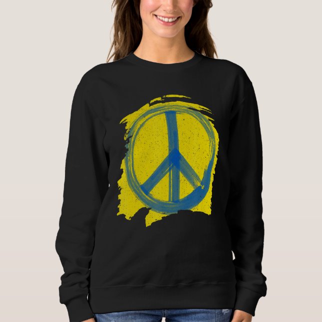 Peace  No War Paint B Sweatshirt (Front)