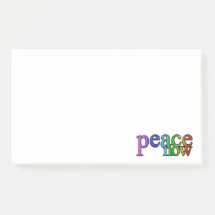 peace now post-it notes