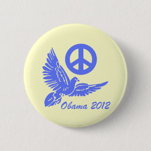 peace Obama 2012 6 Cm Round Badge