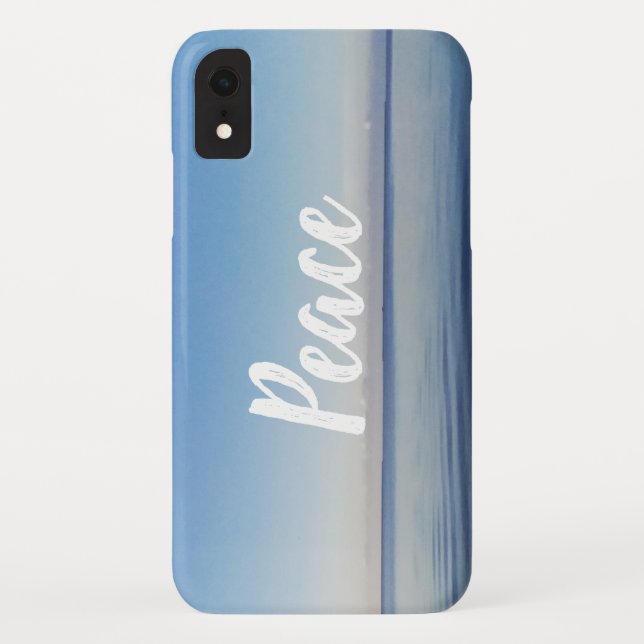 Peace Ocean Yoga Meditation Case-Mate iPhone Case (Back)