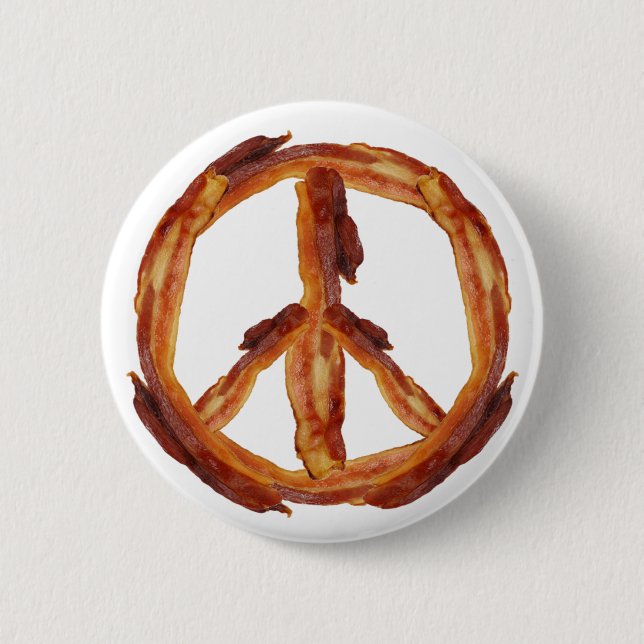 Peace Of Bacon 6 Cm Round Badge (Front)
