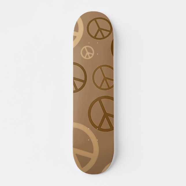 Peace of brown skateboard (Front)