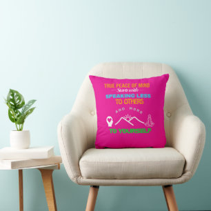 Peace of Mind – Self-Reflection Tee Cushion