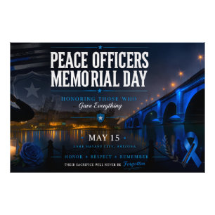 Peace Officers Memorial Day London Bridge Photo Print