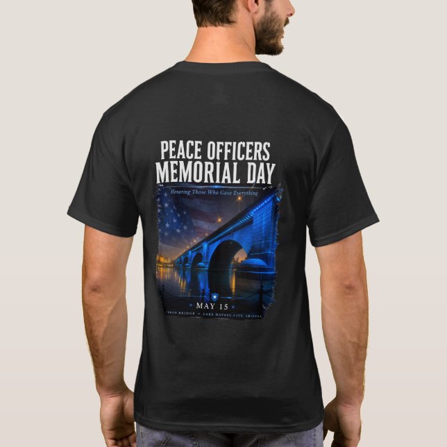 Peace Officers Memorial Day London Bridge T-Shirt (Back)