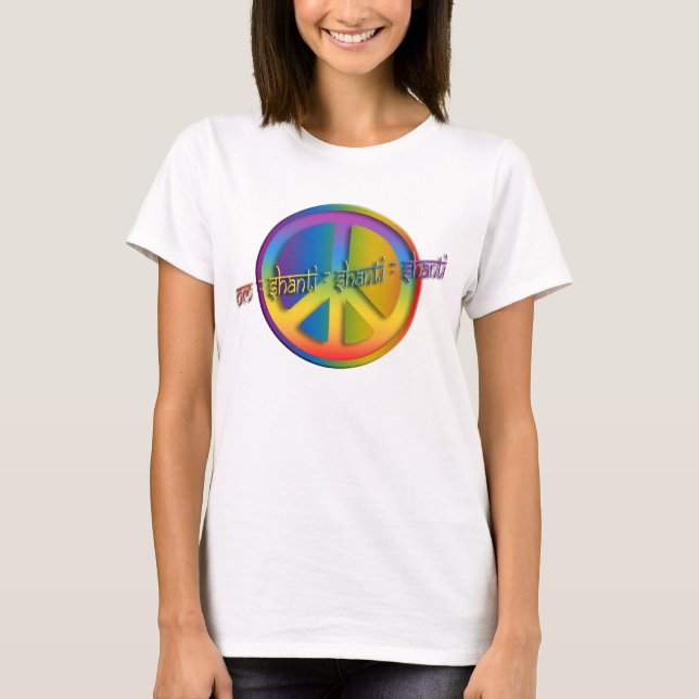 Peace Om Shanti T-Shirt (Front)