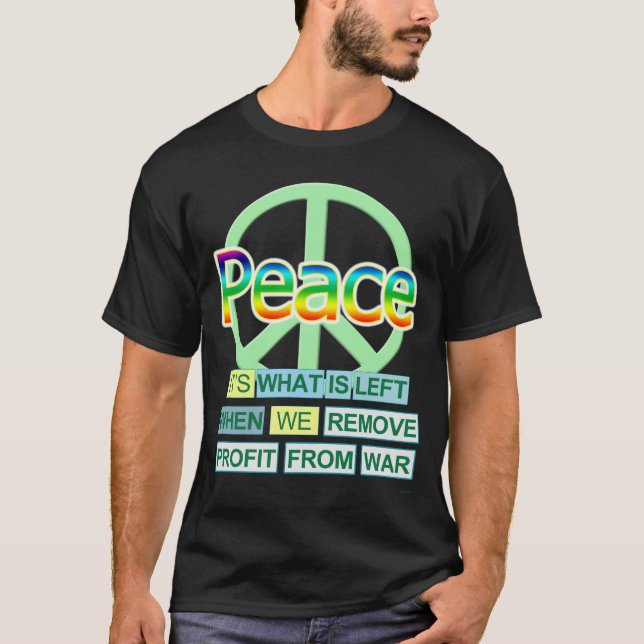 Peace (on dark shirt) T-Shirt (Front)