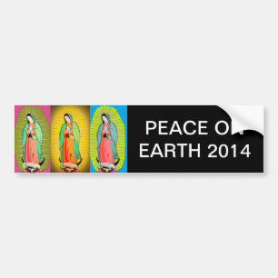 PEACE ON EARTH 2014 BUMPER STICKER