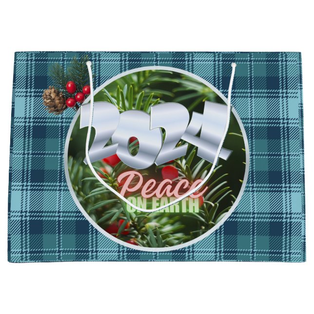 Peace on Earth 2024 Large Gift Bag (Front)