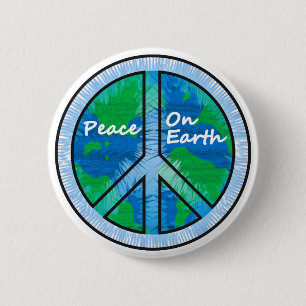 Peace on Earth 6 Cm Round Badge