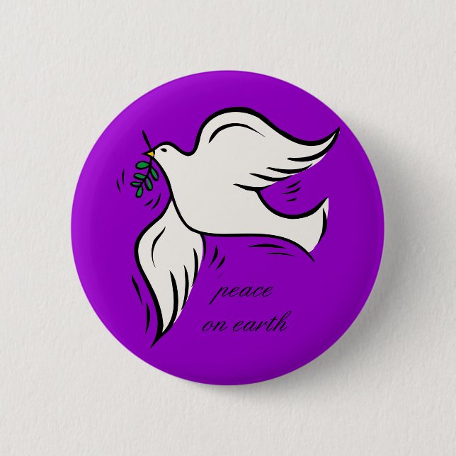 Peace on Earth 6 Cm Round Badge (Front)