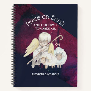 Peace on Earth and Goodwill Towards All Shepherd Notebook