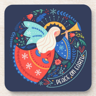 Peace on Earth Angel Design Coaster