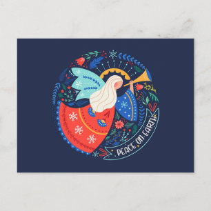 Peace on Earth Angel Design Postcard