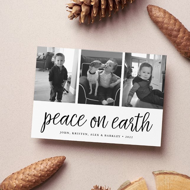 Peace on Earth | Black & White Holiday 3 Photo (Creator Uploaded)