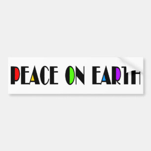 PEACE ON EARTH BUMPER STICKER