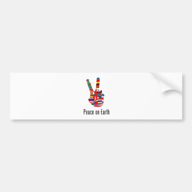 Peace On Earth Bumper Sticker (Front)
