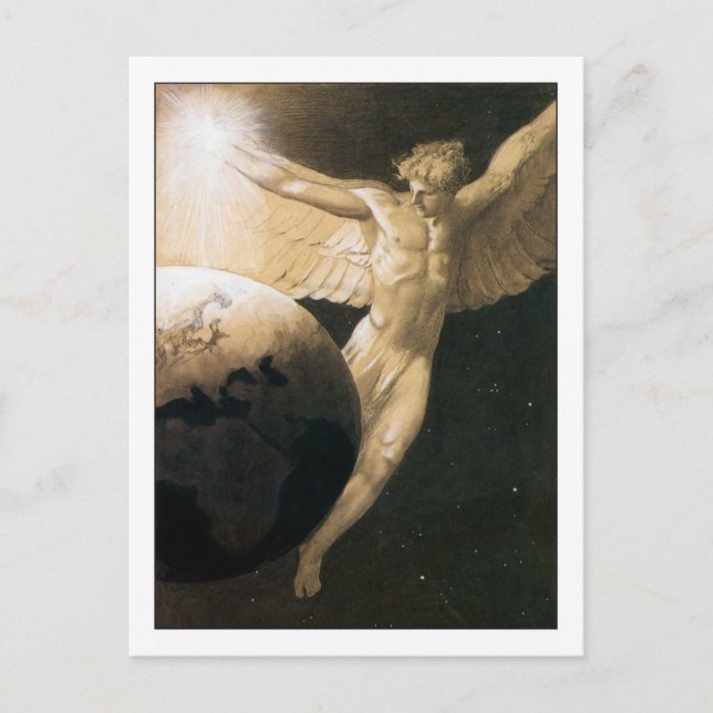 Peace on Earth by Sascha Schneider Postcard (Front)