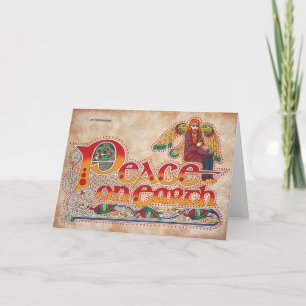 Peace on Earth Celtic Irish Crhistmas Card