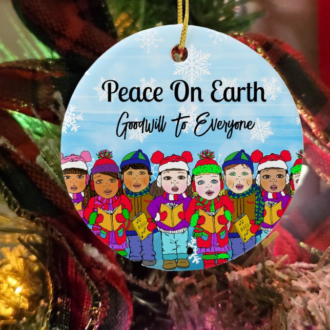 Peace on Earth | Christmas     Ceramic Tree Decoration (Creator Uploaded)