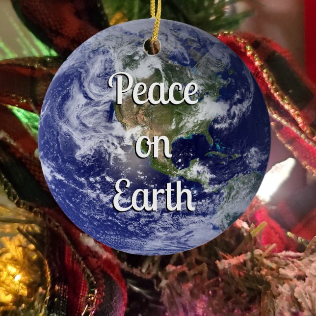 Peace on Earth | Christmas Ceramic Tree Decoration (Creator Uploaded)