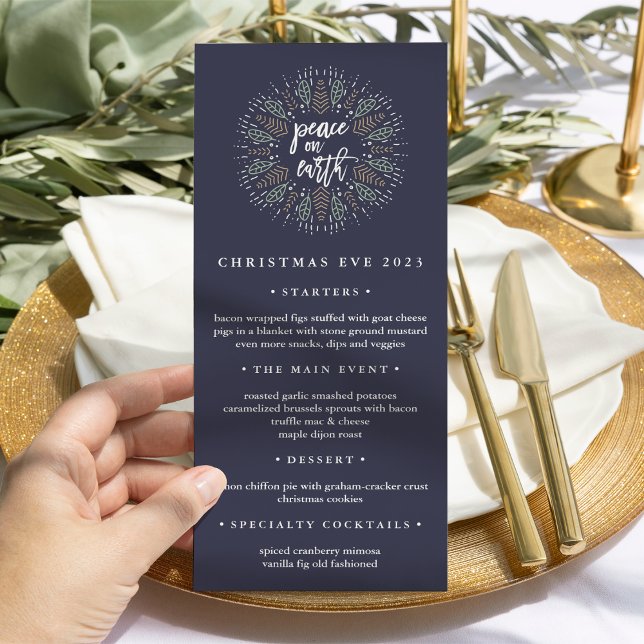 Peace on Earth | Christmas Eve Dinner Menu (Creator Uploaded)
