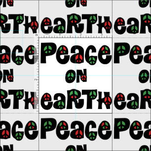 Peace On Earth Christmas Fabric