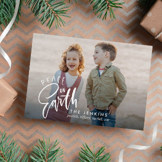 Peace on earth | Christmas Holiday Photo Postcard