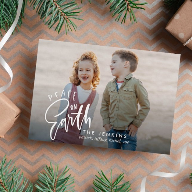 Peace on earth | Christmas Holiday Photo Postcard (Creator Uploaded)