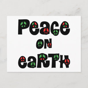 Peace On Earth Christmas Holiday Postcard