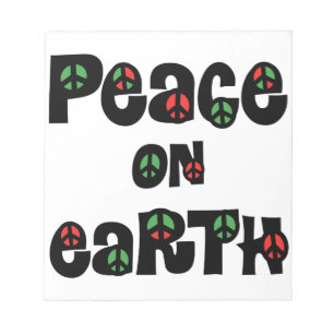 Peace On Earth Christmas Notepad